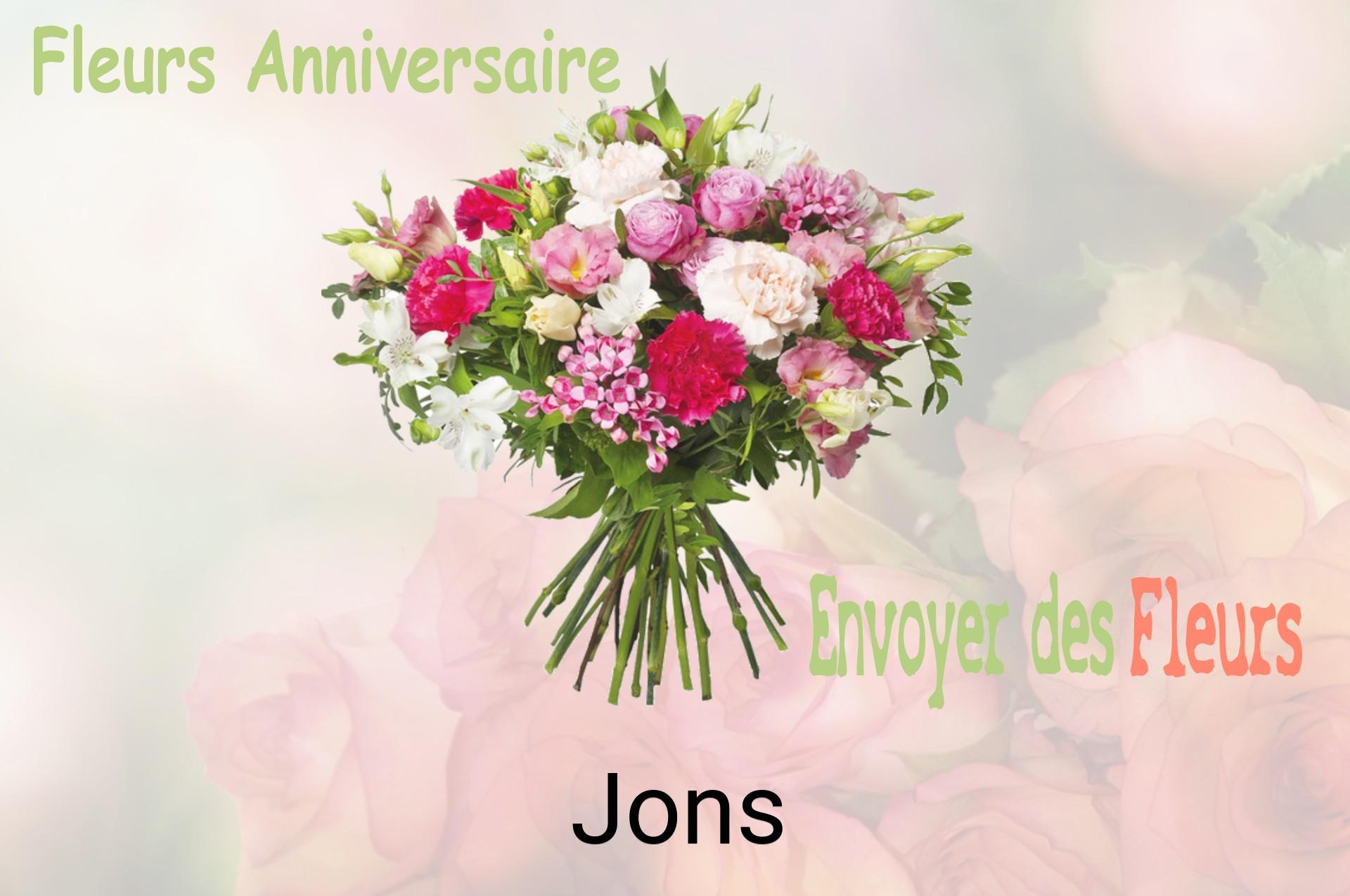 Bouquet de fleurs d’anniversaire livré à Jons