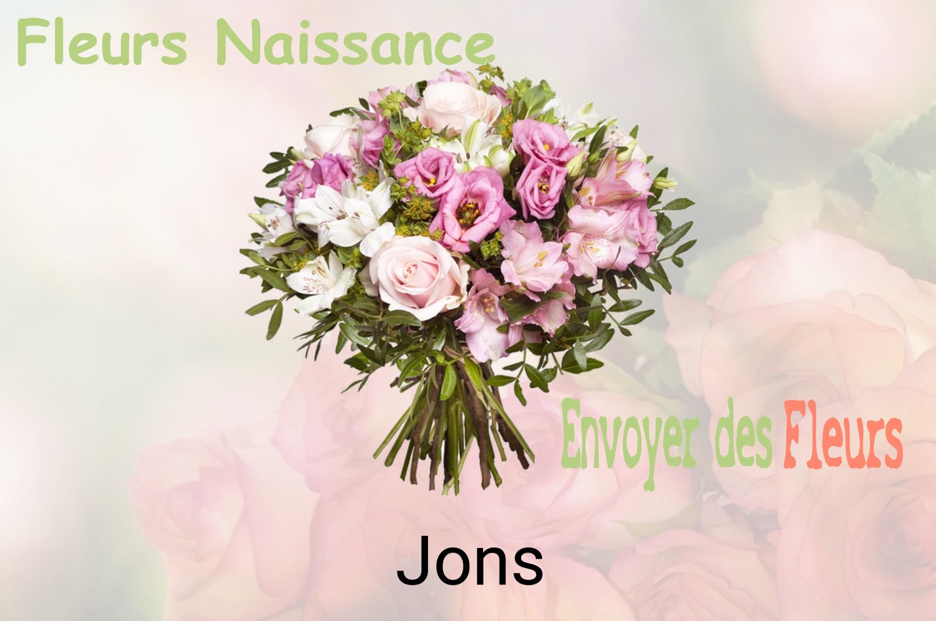 Bouquet de fleurs de naissance livré à Jons